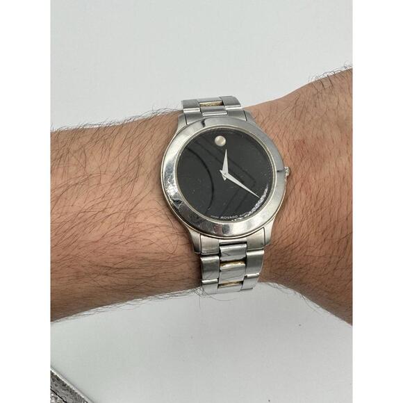 Movado Museum Junior Sport Circa 2000s | Stainless Steel | Swiss Made MCS Quartz - Picture 4 of 9